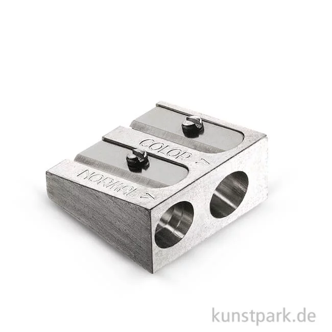 Artikelbild 1 des Artikels “Faber-Castell Doppelspitzer aus Metall für Farb-und Kreidestifte “