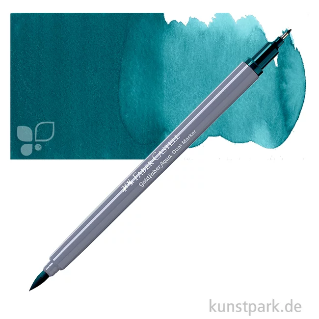 Artikelbild 1 des Artikels “Faber-Castell GOLDFABER Aqua Dual Marker Einzelstift | 158 Kobaltgrün Tief“