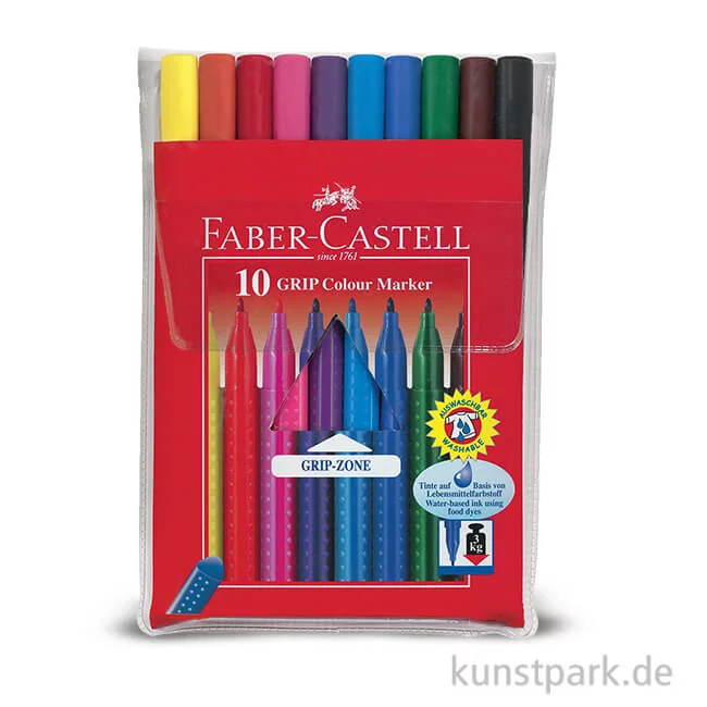 Artikelbild 1 des Artikels “Faber-Castell GRIP Colour Marker - 10er Etui “