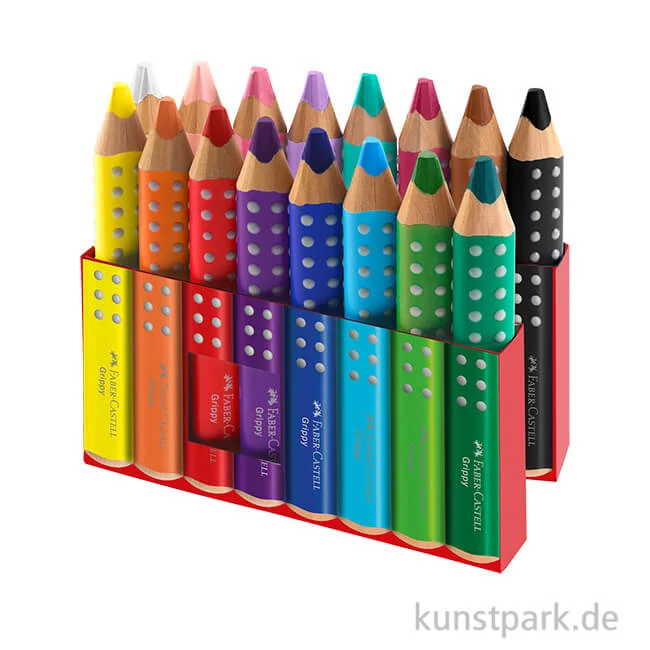 Artikelbild 1 des Artikels “Faber-Castell Grippy Buntstifte für Kinder, 16er Set mit Spitzer “