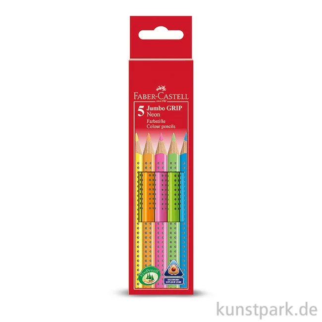 Artikelbild 1 des Artikels “Faber-Castell JUMBO Grip 5er Etui - Neon “