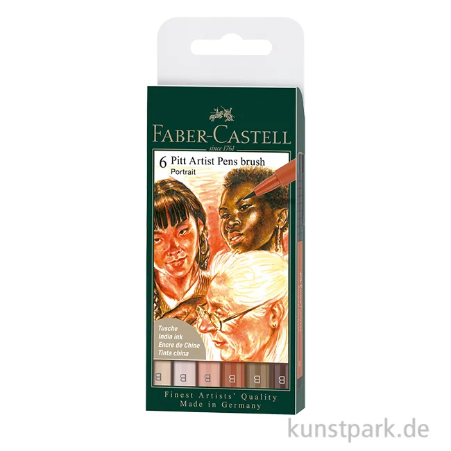 Artikelbild 1 des Artikels “Faber-Castell PITT Artist Pen Brush - 6er Set - Portrait “
