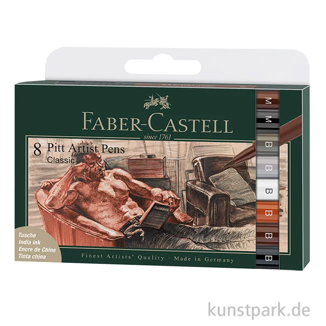 Artikelbild 1 des Artikels “Faber-Castell PITT Artist Pen Brush - 8er Set - Classic “
