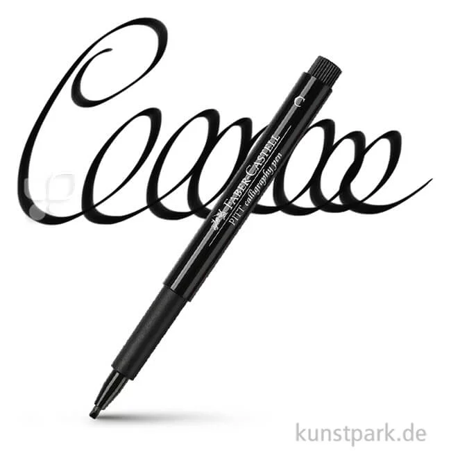 Artikelbild 1 des Artikels “Faber-Castell PITT Artist Pen Calligraphy einzeln Stift | 199 Schwarz“