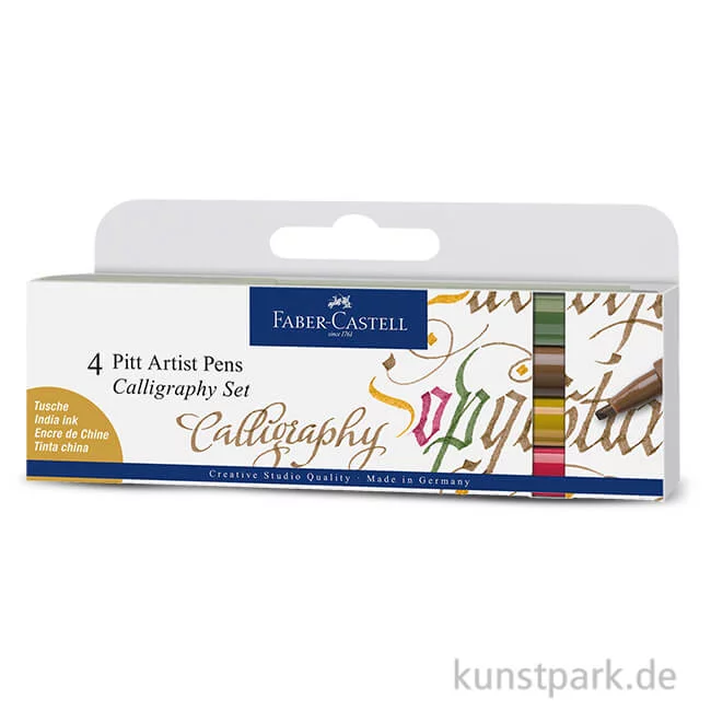 Artikelbild 1 des Artikels “Faber-Castell PITT Artist Pen Calligraphy - 4er Set Colours “