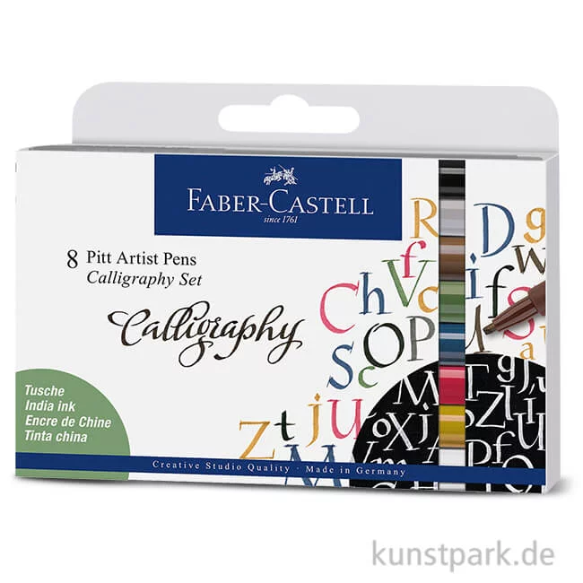 Artikelbild 1 des Artikels “Faber-Castell PITT Artist Pen Calligraphy - 8er Set “
