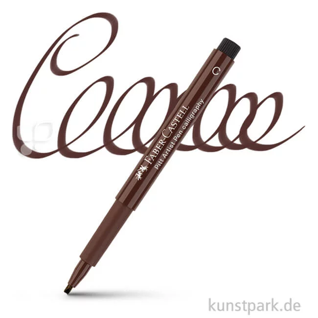 Artikelbild 1 des Artikels “Faber-Castell PITT Artist Pen Calligraphy einzeln Stift | 175 Sepia dunkel“