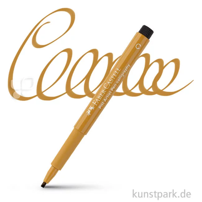 Artikelbild 1 des Artikels “Faber-Castell PITT Artist Pen Calligraphy einzeln Stift | 268 Grüngold“