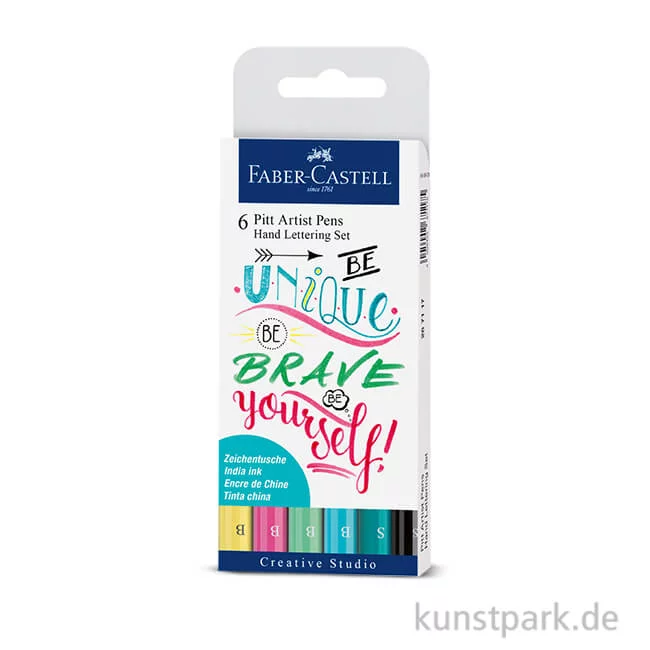 Artikelbild 1 des Artikels “Faber-Castell PITT Artist Pen Handlettering 6er Set - Pastelltöne “