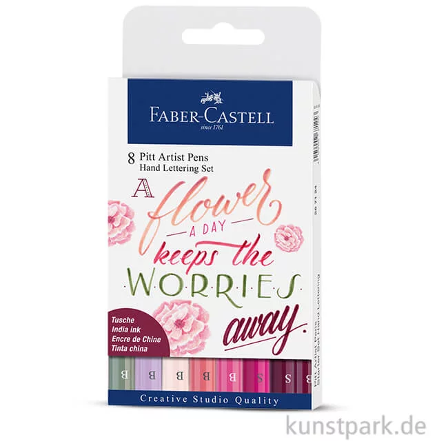 Artikelbild 1 des Artikels “Faber-Castell PITT Artist Pen Handlettering - 8er Set Flowers “