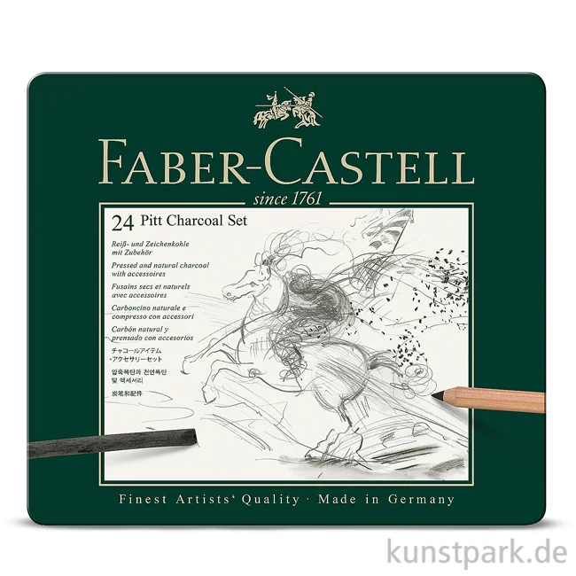 Artikelbild 1 des Artikels “Faber-Castell PITT Charcoal Zeichenkohle Set, 24-teilig “