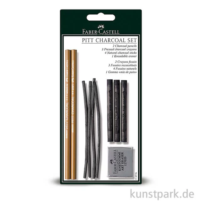 Artikelbild 1 des Artikels “Faber-Castell PITT Charcoal Zeichenkohle Set mit Zubehör “
