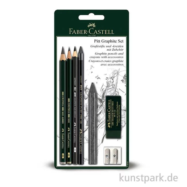 Artikelbild 1 des Artikels “Faber-Castell PITT Graphite Set, mit 5 Stiften und Zubehör “