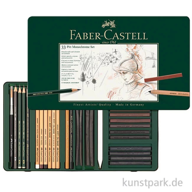 Artikelbild 1 des Artikels “Faber-Castell PITT Monochrome Set groß - 33teilig “
