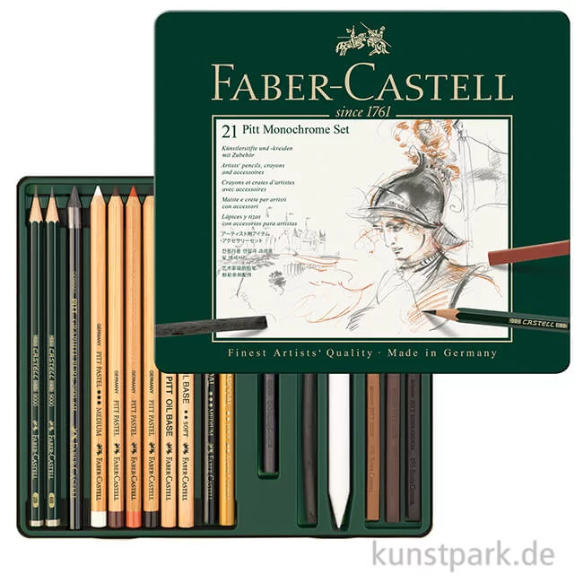 Artikelbild 1 des Artikels “Faber-Castell PITT Monochrome Set medium - 21teilig “