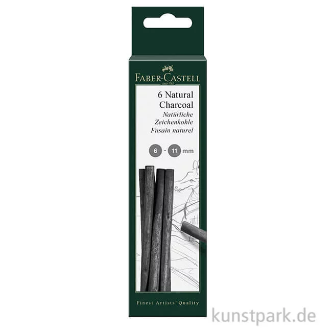 Artikelbild 1 des Artikels “Faber-Castell PITT natürliche Zeichenkohle - Set 6-11 mm“