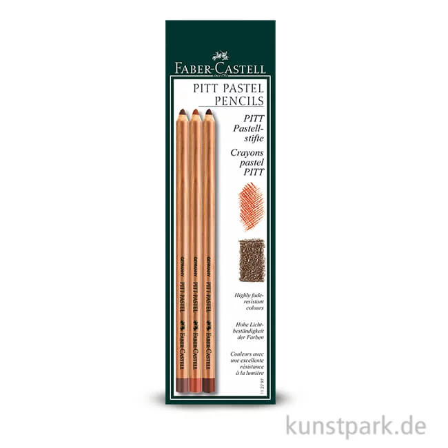 Artikelbild 1 des Artikels “Faber-Castell PITT Pastell 3er Set - braun “