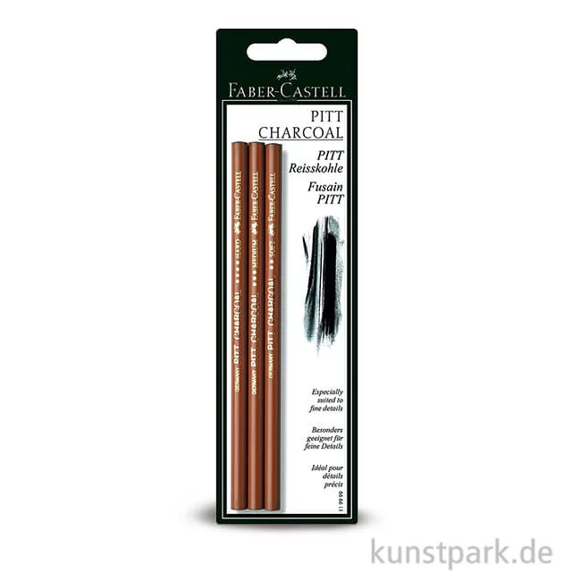 Artikelbild 1 des Artikels “Faber-Castell PITT-Reißkohlestift 3er Set “