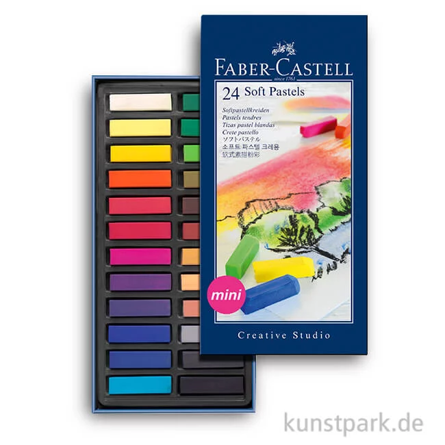 Artikelbild 1 des Artikels “Faber-Castell Softpastellkreiden Mini - 24er Studio-Set “