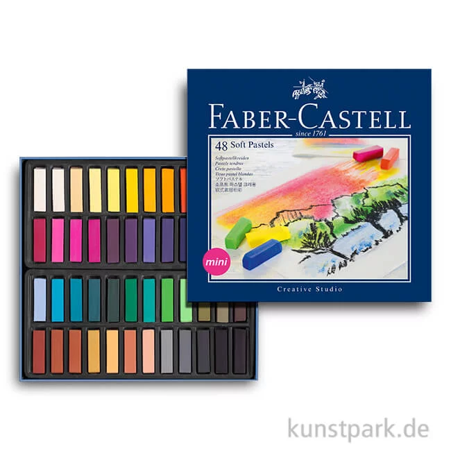 Artikelbild 1 des Artikels “Faber-Castell Softpastellkreiden Mini - 48er Studio-Set “
