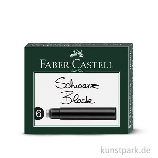 Artikelbild 1 des Artikels “Faber-Castell Tintenpatronen Standard 6 Stück Schwarz“