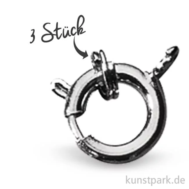 Artikelbild 1 des Artikels “Federringe mit Spaltring, 9 mm, 3 Stück Platin“