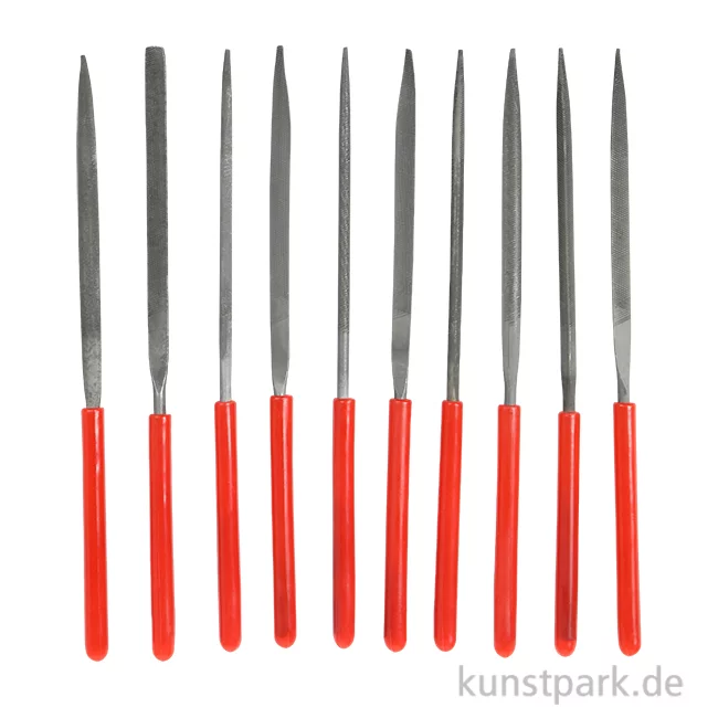 Artikelbild 1 des Artikels “Feilen-Set mit Plastikgriff, Fein, 10-teilig “