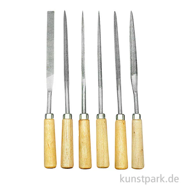 Artikelbild 1 des Artikels “Feilenset mit Holzgriff 6-teilig “