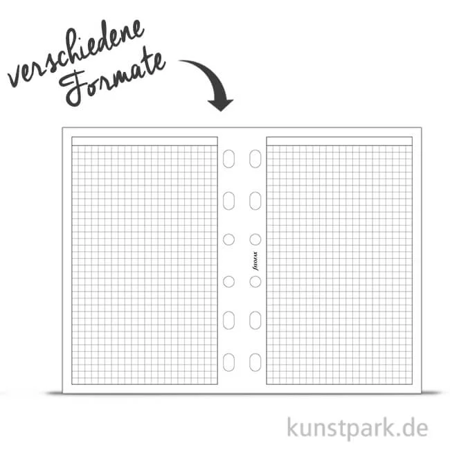 Artikelbild 1 des Artikels “FILOFAX Einlagen - Kariert Weiß, 20 Stück, 70g “