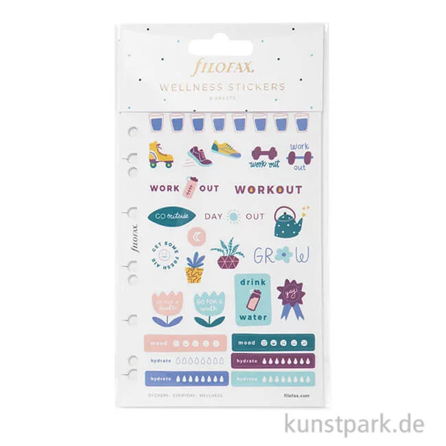 Artikelbild 1 des Artikels “FILOFAX Sticker - Everyday Wellness, 6 Stickerbögen “