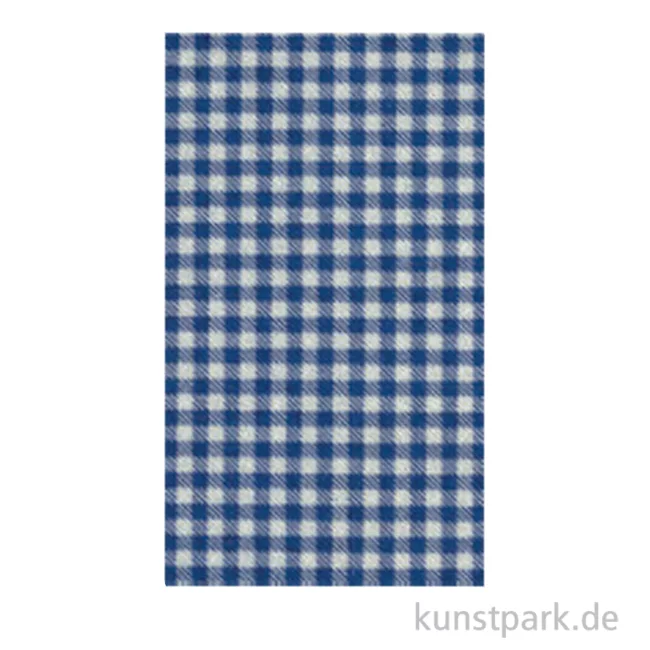 Artikelbild 1 des Artikels “Filz mit Karomuster, Gingham, 30 x 40 cm, 1 mm Blau, Weißgrau“