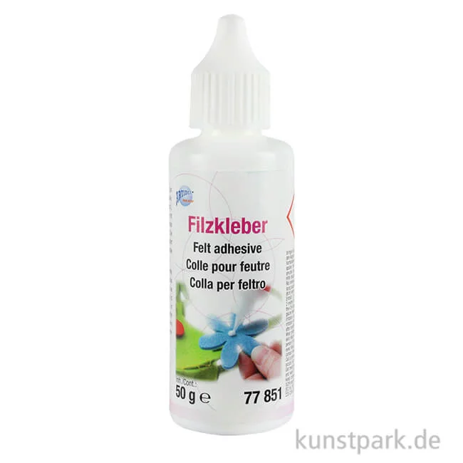 Artikelbild 1 des Artikels “Filzkleber, dickflüssiger Spezialkleber für Filz-Textilien, 50 g “