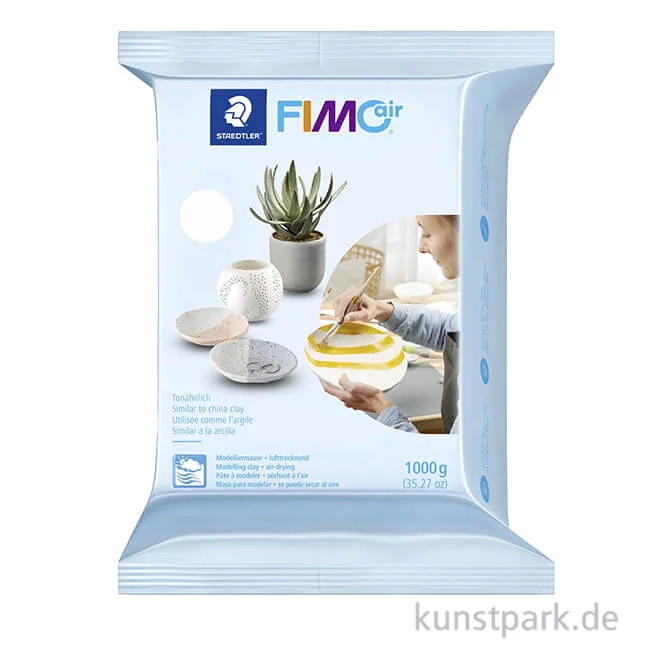 Artikelbild 1 des Artikels “FIMO air, lufttrocknende Modelliermasse 1kg | Grau“