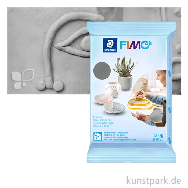 Artikelbild 1 des Artikels “FIMO air, lufttrocknende Modelliermasse 500g | Grau“