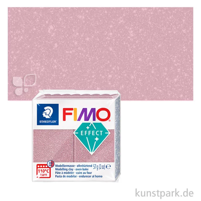 Artikelbild 1 des Artikels “FIMO Glitterfarben Effekt 57 g Einzelfarbe | Roségold Glitter“