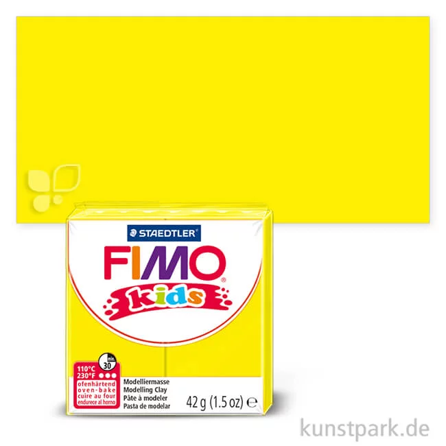Artikelbild 1 des Artikels “FIMO Kids Knete 42 g Einzelfarbe | Gelb“