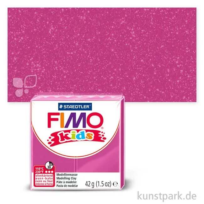 Artikelbild 1 des Artikels “FIMO Kids Knete 42 g Einzelfarbe | Glitter pink“