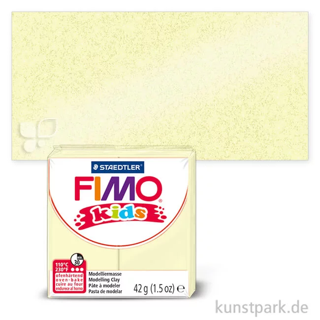 Artikelbild 1 des Artikels “FIMO Kids Knete 42 g Einzelfarbe | Perlglanz gelb“