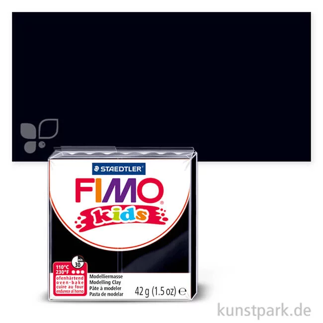 Artikelbild 1 des Artikels “FIMO Kids Knete 42 g Einzelfarbe | Schwarz“