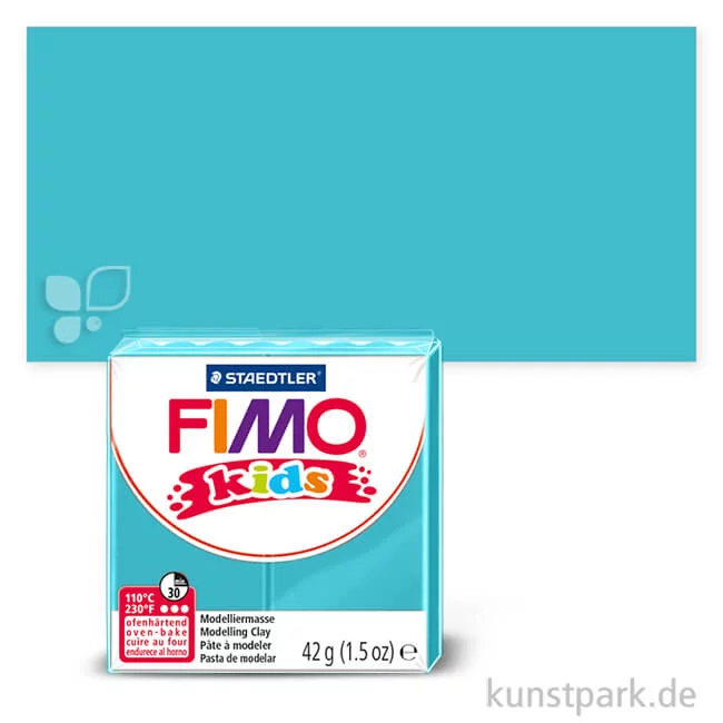 Artikelbild 1 des Artikels “FIMO Kids Knete 42 g Einzelfarbe | Türkis“