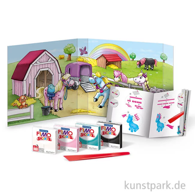 Artikelbild 1 des Artikels “FIMO Kids Form & Play - Pony, 4 x 42 g + Zubehör “