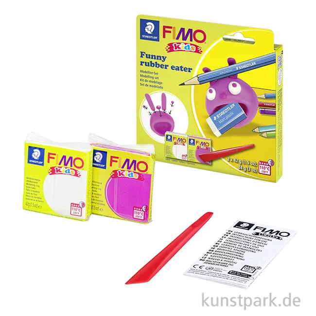 Artikelbild 1 des Artikels “FIMO Kids Modellierset - Funny Rubber Eater, 2 x 42 g + Zubehör “