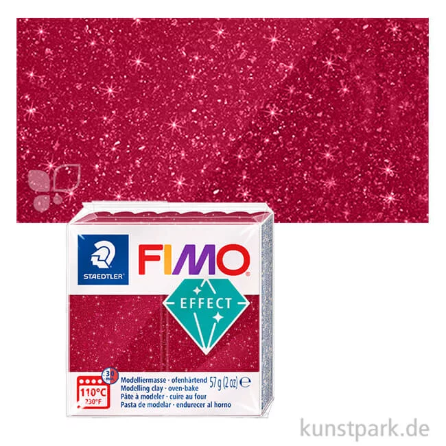 Artikelbild 1 des Artikels “FIMO Modelliermasse - Galaxy Effekt, 57 g Einzelfarbe | Rot“