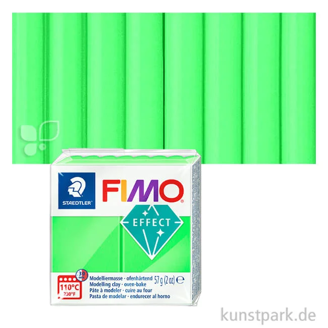Artikelbild 1 des Artikels “FIMO Modelliermasse - Neonfarben Effekt, 57 g Einzelfarbe | Neon Grün“