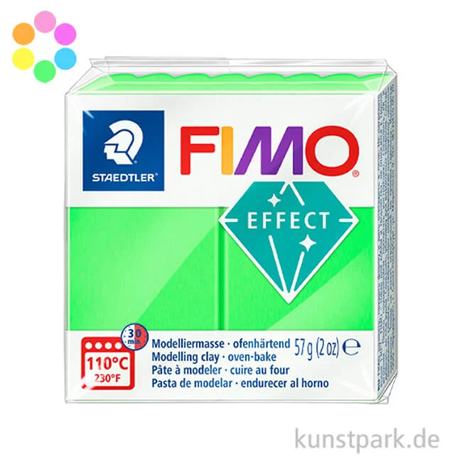 Artikelbild 1 des Artikels “FIMO Modelliermasse - Neonfarben Effekt, 57 g “