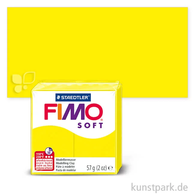 Artikelbild 1 des Artikels “FIMO soft Modelliermasse 57 g Einzelfarbe | Limone“