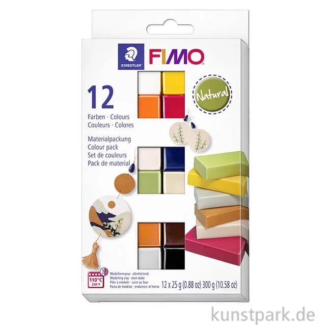 Artikelbild 1 des Artikels “FIMO soft Modelliermassen Set - Natural Colours, 12 x 25 g “