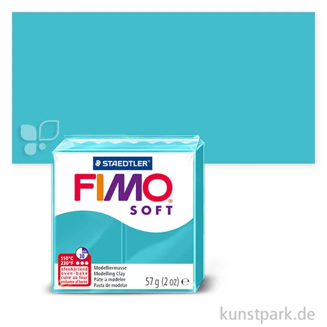 Artikelbild 1 des Artikels “FIMO soft Modelliermasse 57 g Einzelfarbe | Pfefferminz“
