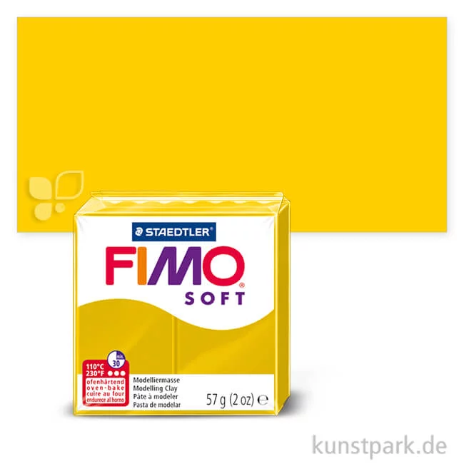 Artikelbild 1 des Artikels “FIMO soft Modelliermasse 57 g Einzelfarbe | Sonnengelb“