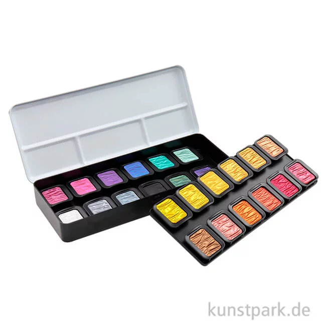 Artikelbild 1 des Artikels “FINETEC Perlglanzfarben in 24er Metallkasten - Colourful Essential “
